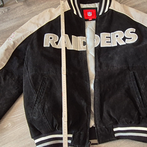 Nfl raiders lederjacke - raiders,